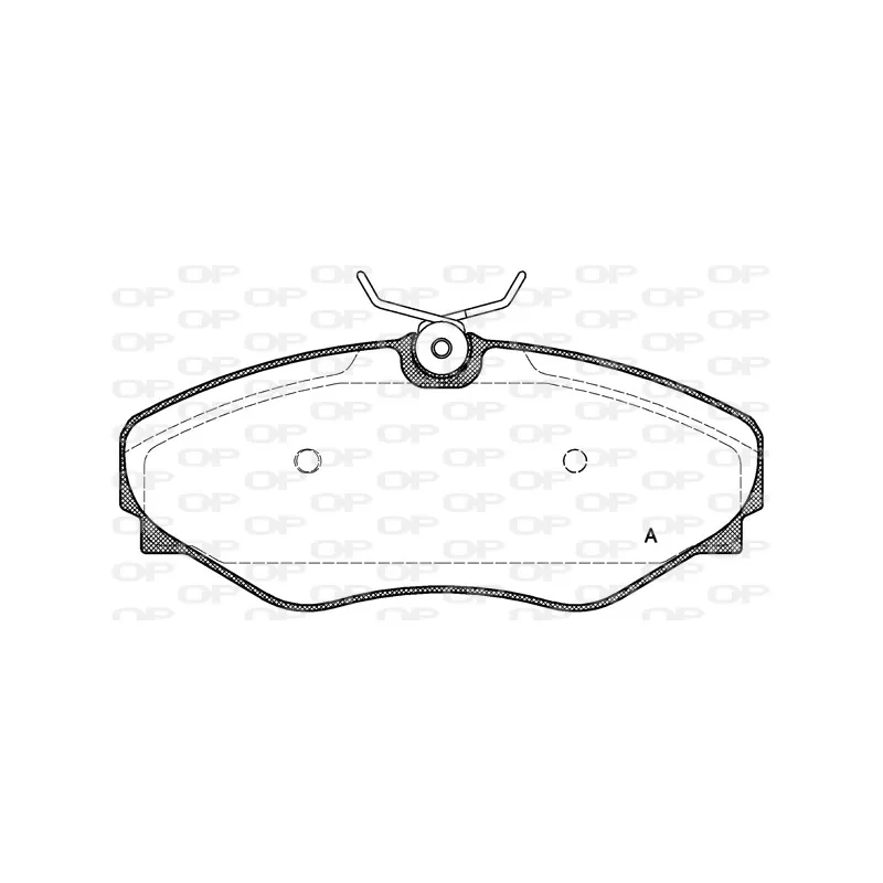Jeu de 4 plaquettes de frein avant OPEN PARTS BPA0834.20