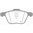 Jeu de 4 plaquettes de frein avant OPEN PARTS BPA0836.02 - Visuel 2