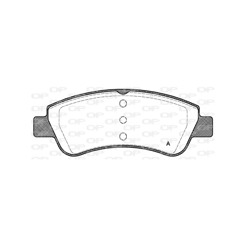 Jeu de 4 plaquettes de frein avant OPEN PARTS BPA0840.20