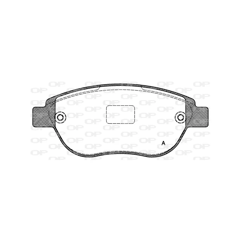 Jeu de 4 plaquettes de frein avant OPEN PARTS BPA0841.00
