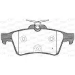 Jeu de 4 plaquettes de frein arrière OPEN PARTS BPA0842.40 - Visuel 1