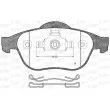 Jeu de 4 plaquettes de frein avant OPEN PARTS BPA0843.00 - Visuel 1