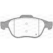 Jeu de 4 plaquettes de frein avant OPEN PARTS BPA0843.00 - Visuel 2