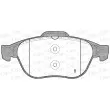 Jeu de 4 plaquettes de frein avant OPEN PARTS BPA0843.10 - Visuel 2