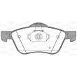 Jeu de 4 plaquettes de frein avant OPEN PARTS BPA0844.00 - Visuel 1