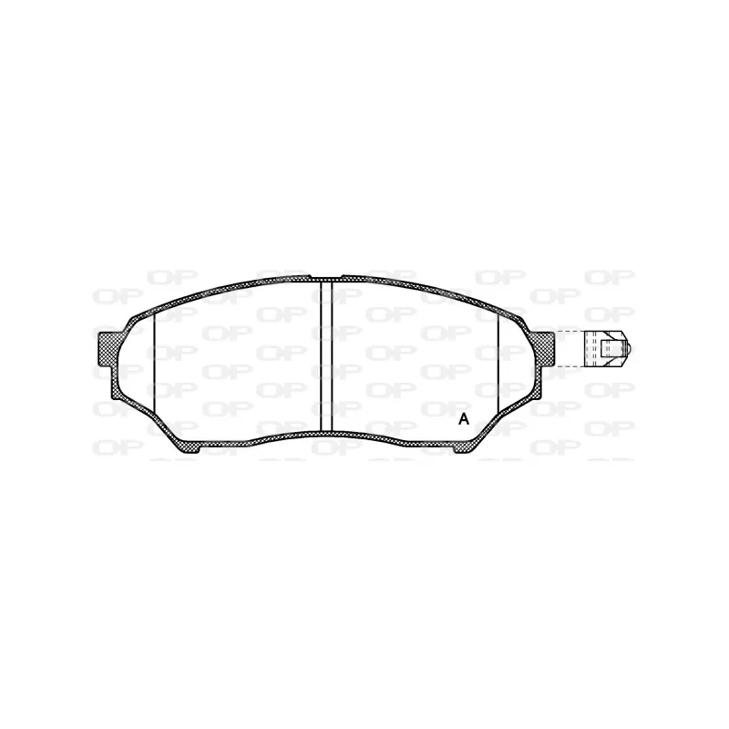 Jeu de 4 plaquettes de frein avant OPEN PARTS BPA0845.01