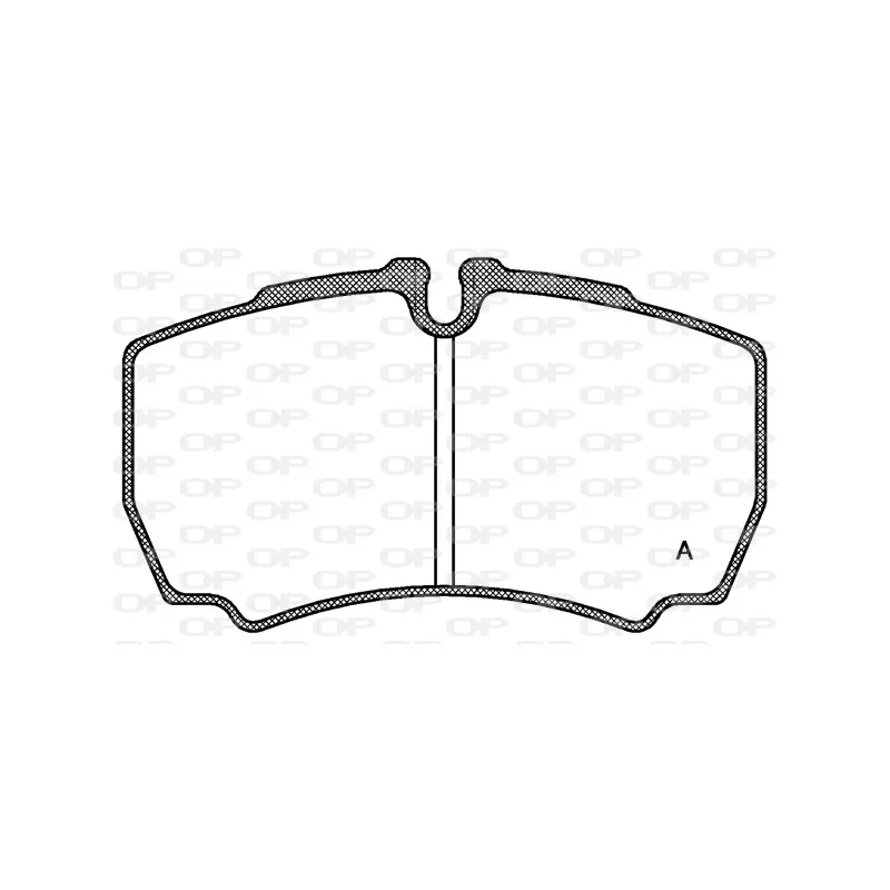 Jeu de 4 plaquettes de frein arrière OPEN PARTS BPA0849.00