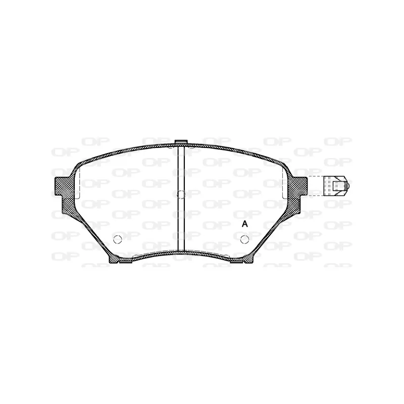 Jeu de 4 plaquettes de frein avant OPEN PARTS BPA0850.02