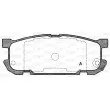 Jeu de 4 plaquettes de frein arrière OPEN PARTS BPA0853.02 - Visuel 1