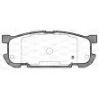 Jeu de 4 plaquettes de frein arrière OPEN PARTS BPA0853.02 - Visuel 2