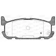 Jeu de 4 plaquettes de frein arrière OPEN PARTS BPA0853.12 - Visuel 1