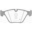 Jeu de 4 plaquettes de frein avant OPEN PARTS BPA0857.20 - Visuel 2