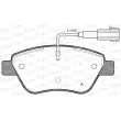 Jeu de 4 plaquettes de frein avant OPEN PARTS BPA0858.01 - Visuel 1