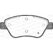 Jeu de 4 plaquettes de frein avant OPEN PARTS BPA0858.01 - Visuel 2