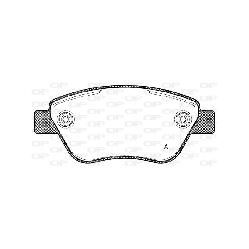 Jeu de 4 plaquettes de frein avant OPEN PARTS BPA0858.30