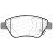Jeu de 4 plaquettes de frein avant OPEN PARTS BPA0858.31 - Visuel 1