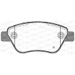 Jeu de 4 plaquettes de frein avant OPEN PARTS BPA0858.31 - Visuel 2