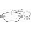 Jeu de 4 plaquettes de frein avant OPEN PARTS BPA0858.32 - Visuel 1