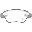 Jeu de 4 plaquettes de frein avant OPEN PARTS BPA0858.32 - Visuel 2