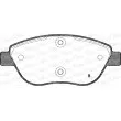 Jeu de 4 plaquettes de frein avant OPEN PARTS BPA0859.01 - Visuel 2