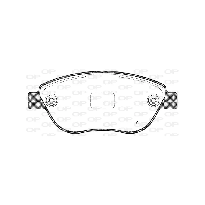 Jeu de 4 plaquettes de frein avant OPEN PARTS BPA0859.10