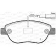Jeu de 4 plaquettes de frein avant OPEN PARTS BPA0859.11 - Visuel 1