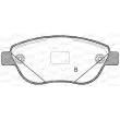 Jeu de 4 plaquettes de frein avant OPEN PARTS BPA0859.12 - Visuel 2