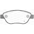 Jeu de 4 plaquettes de frein avant OPEN PARTS BPA0859.21 - Visuel 2
