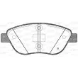 Jeu de 4 plaquettes de frein avant OPEN PARTS BPA0859.32 - Visuel 2