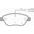 Jeu de 4 plaquettes de frein avant OPEN PARTS BPA0859.45 - Visuel 1