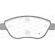 Jeu de 4 plaquettes de frein avant OPEN PARTS BPA0859.45 - Visuel 2