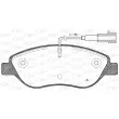 Jeu de 4 plaquettes de frein avant OPEN PARTS BPA0860.01 - Visuel 1