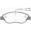 Jeu de 4 plaquettes de frein avant OPEN PARTS BPA0860.02 - Visuel 1