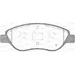 Jeu de 4 plaquettes de frein avant OPEN PARTS BPA0860.12 - Visuel 2