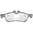 Jeu de 4 plaquettes de frein arrière OPEN PARTS BPA0862.00 - Visuel 1