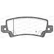 Jeu de 4 plaquettes de frein arrière OPEN PARTS BPA0874.02 - Visuel 2