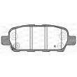 Jeu de 4 plaquettes de frein arrière OPEN PARTS BPA0876.01 - Visuel 1