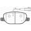 Jeu de 4 plaquettes de frein arrière OPEN PARTS BPA0878.02 - Visuel 1
