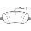 Jeu de 4 plaquettes de frein avant OPEN PARTS BPA0879.12 - Visuel 1
