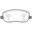 Jeu de 4 plaquettes de frein avant OPEN PARTS BPA0879.12 - Visuel 2