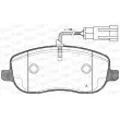 Jeu de 4 plaquettes de frein avant OPEN PARTS BPA0879.31 - Visuel 1