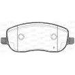 Jeu de 4 plaquettes de frein avant OPEN PARTS BPA0879.31 - Visuel 2