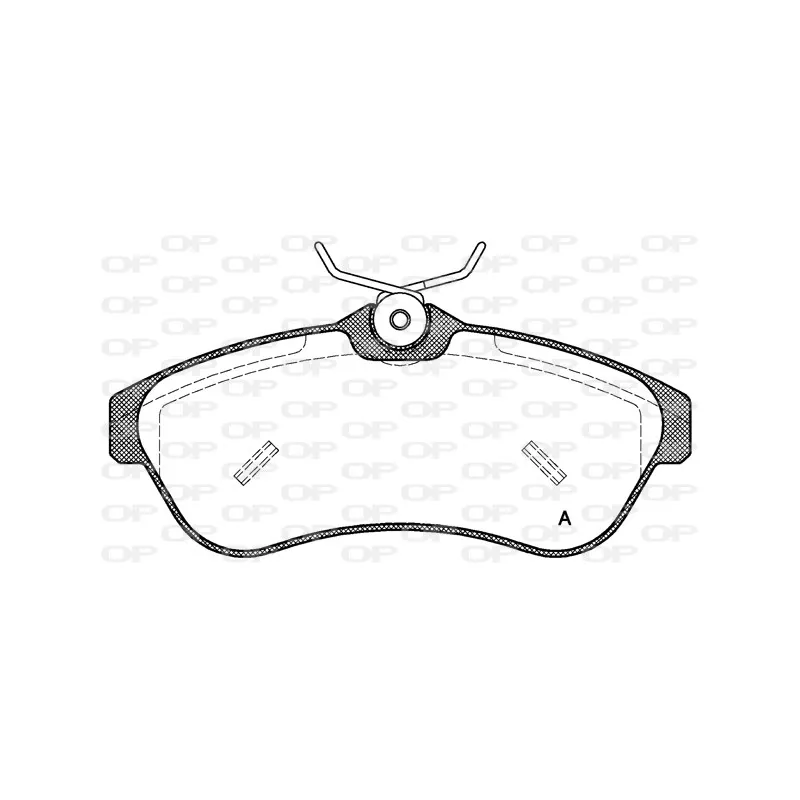 Jeu de 4 plaquettes de frein avant OPEN PARTS BPA0880.00