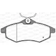 Jeu de 4 plaquettes de frein avant OPEN PARTS BPA0881.00 - Visuel 1