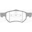 Jeu de 4 plaquettes de frein avant OPEN PARTS BPA0882.00 - Visuel 1
