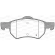Jeu de 4 plaquettes de frein avant OPEN PARTS BPA0882.00 - Visuel 2