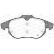 Jeu de 4 plaquettes de frein avant OPEN PARTS BPA0888.00 - Visuel 2