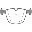 Jeu de 4 plaquettes de frein arrière OPEN PARTS BPA0892.00 - Visuel 2
