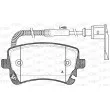 Jeu de 4 plaquettes de frein arrière OPEN PARTS BPA0897.02 - Visuel 1