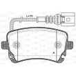 Jeu de 4 plaquettes de frein arrière OPEN PARTS BPA0897.11 - Visuel 1